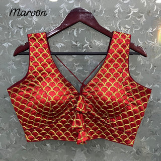 Beautiful Work Maroon Blouse