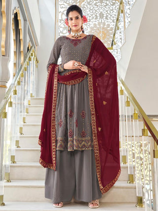 Grey Kurta Set for ladies