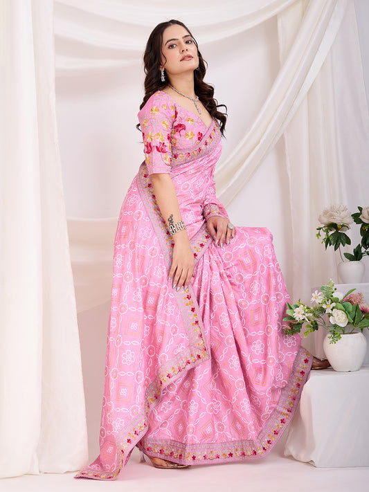 Maroon color vichitra silk saree with dupatta price