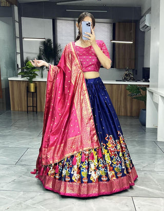 Soft dola silk lehenga choli images