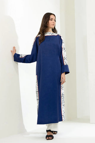 blue kaftan dress