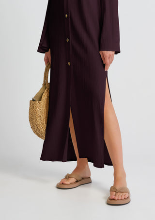 Pretty Wine Kaftan For Women