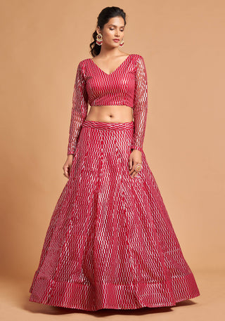 Pink Lehenga Matching Dupatta