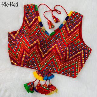 Red Blouse For Navaratri CHanita Choli