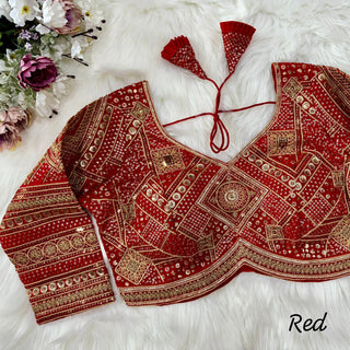 Beautiful Red Blouse For Lehenga Choli