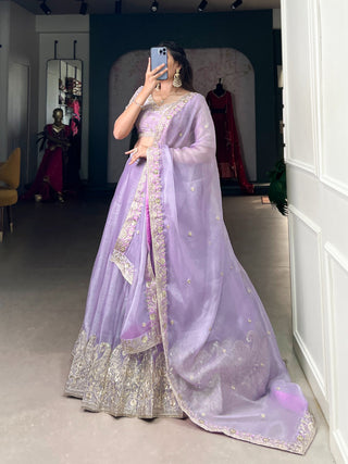 Lavender Lehenga Bridal
