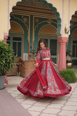 Red chaniya choli for navratri with price
