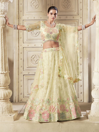 Yellow Lehenga Choli for Haldi
