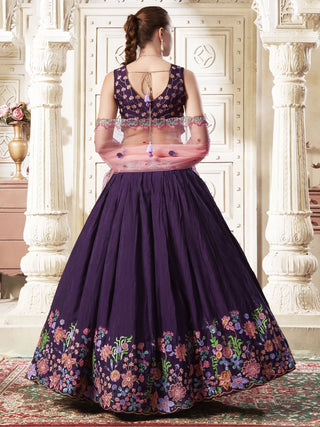 Purple Lehenga Bridal
