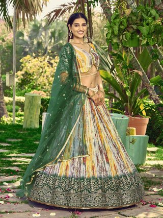 Latest Digital Printed Lehenga choli designs for women