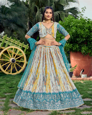 Digital Print Lehenga Choli Collection for Wedding