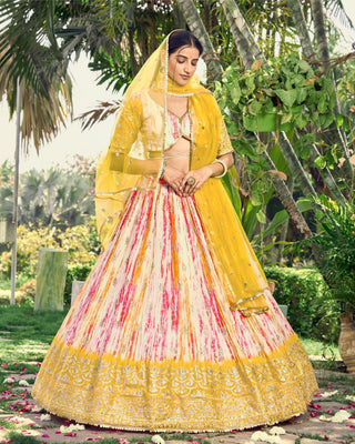 Yellow Lehenga Choli for Haldi Ceremony