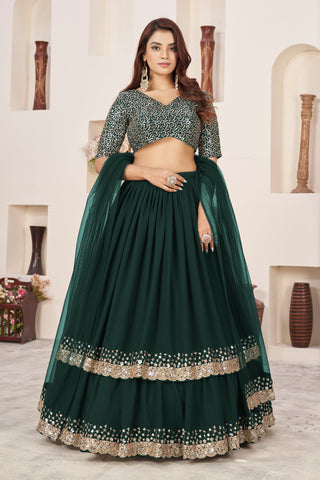 Georgette Lehenga for Wedding