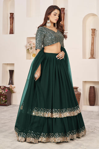 Designer Georgette Lehenga