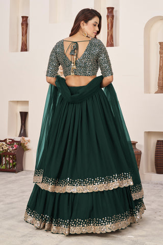 georgette lehenga for wedding