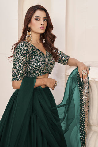 georgette lehenga choli with dupatta