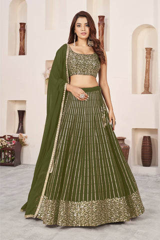 Lehenga for mehendi ceremony
