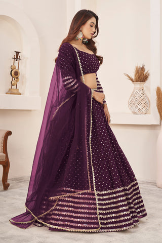 Georgette Lehenga Choli With Dupatta