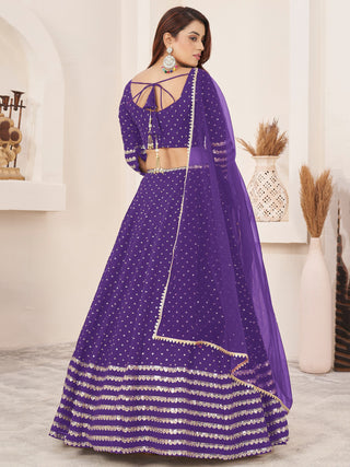 Purple lehenga choli with dupatta online price