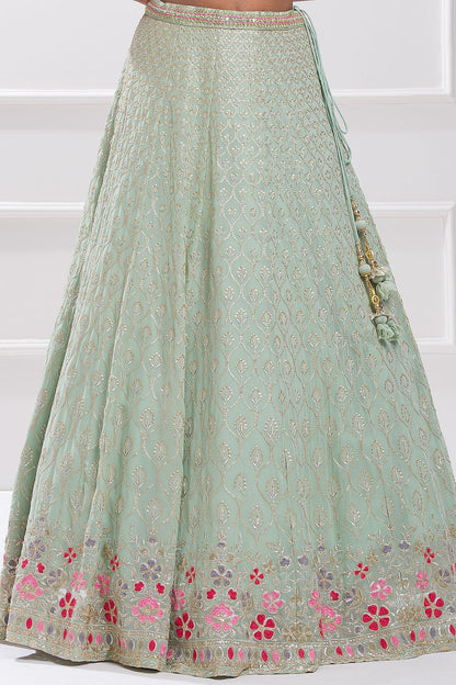 Sky Blue Lehenga designs
