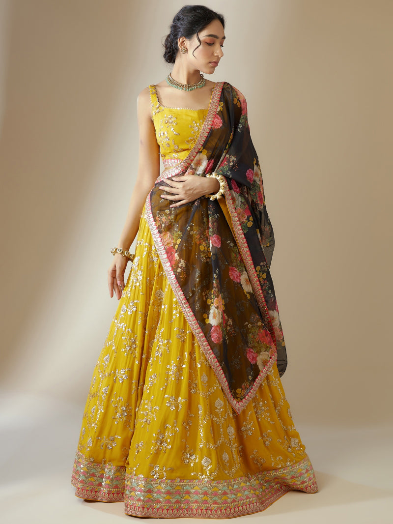 Yellow Lehenga for Wedding
