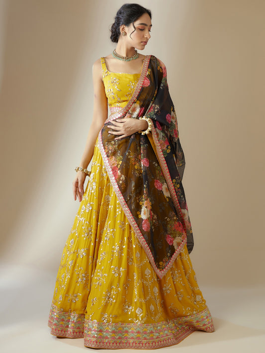 Yellow Lehenga for Wedding
