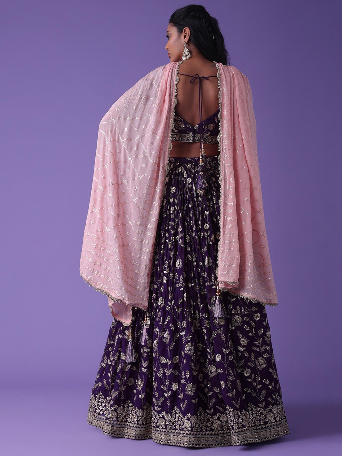 purple lehengas choli for women ragthm uk