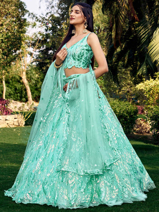 blue Lehengas Choli online shopping ragthm