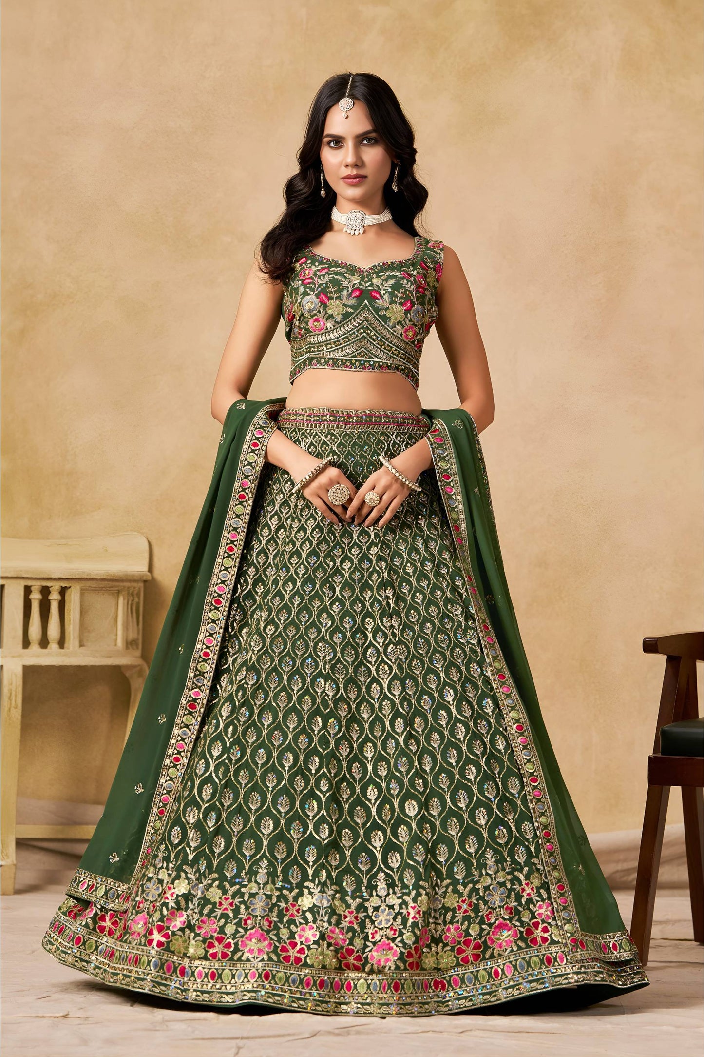 green lehenga choli etsy shopping near me