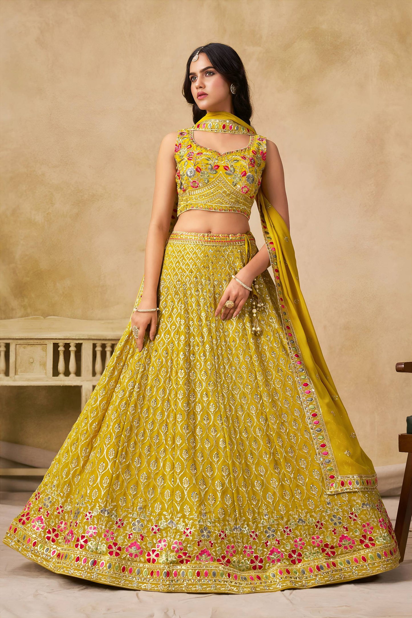 yellow lehenga for haldi usa new york etsy