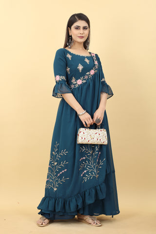 Rama georgette gown for women online shopping
