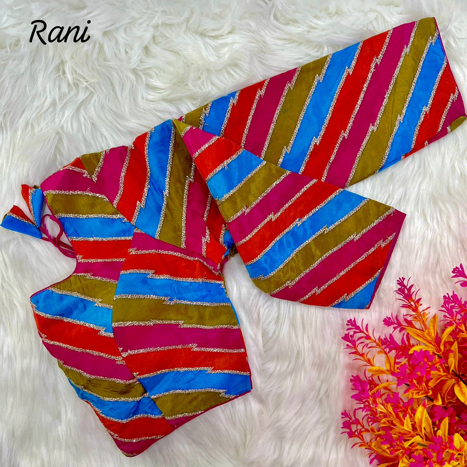 Fancy Partywear rani Blouse Heavy Embroidery  