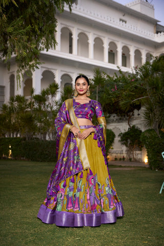 Mustard Yellow Lehenga for Haldi
