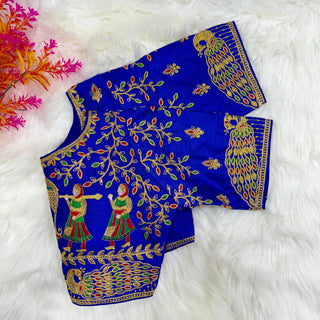 Blue Blouse For Lehenga Choli