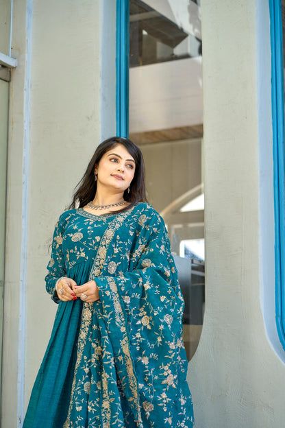 Rama color crunchy gown images
