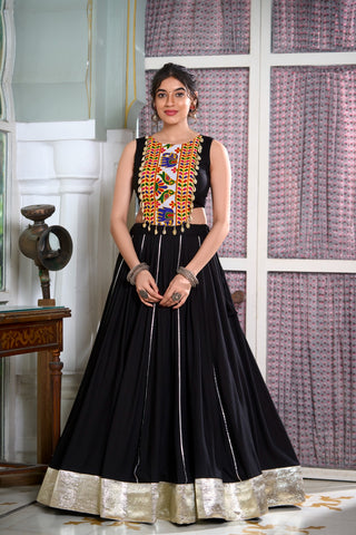 Navratri special australia chaniya choli readymade black