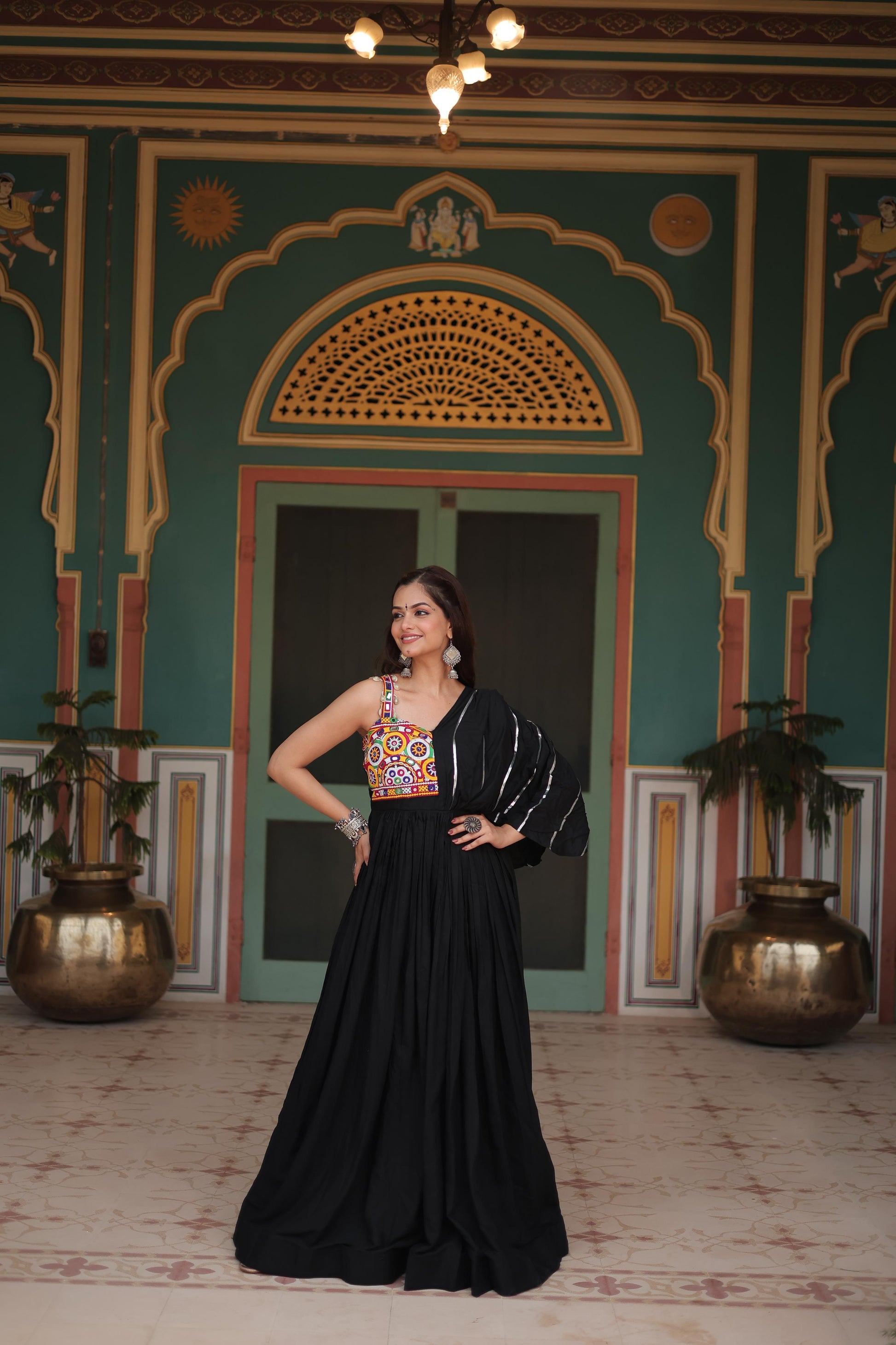 Black gown for women wedding