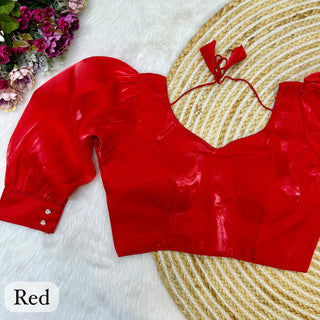 heavy soft silky zimichoo Red blouse