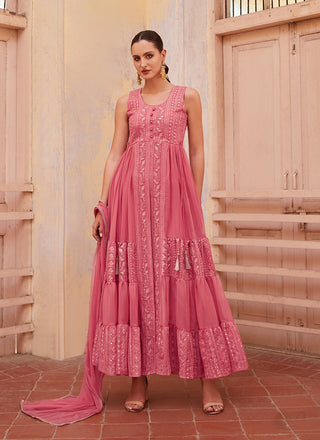 Georgette Gown Party Wear
