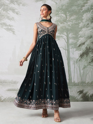 green gown for women