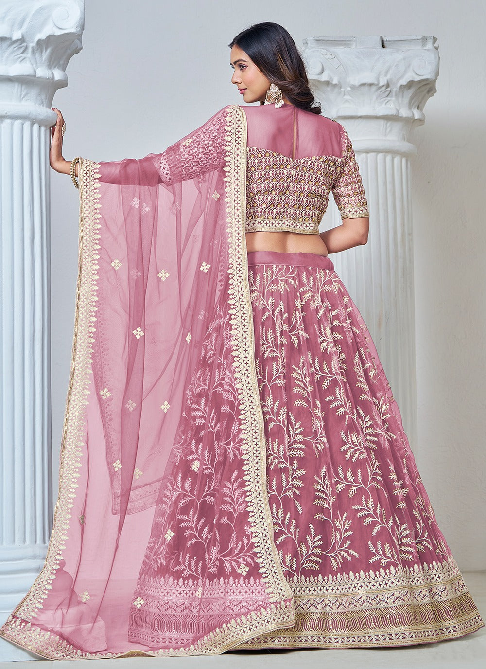 Light Pink Lehenga Bridal
