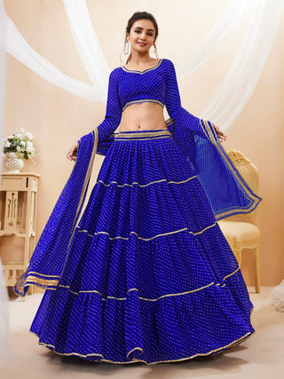 Rajasthani Leheriya Lehenga