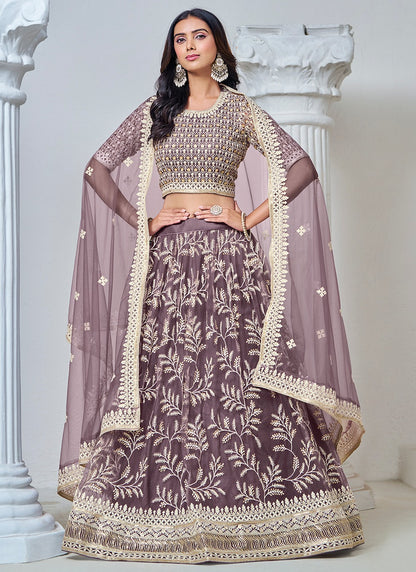 Lavender Color Lehenga Choli  Bridal
