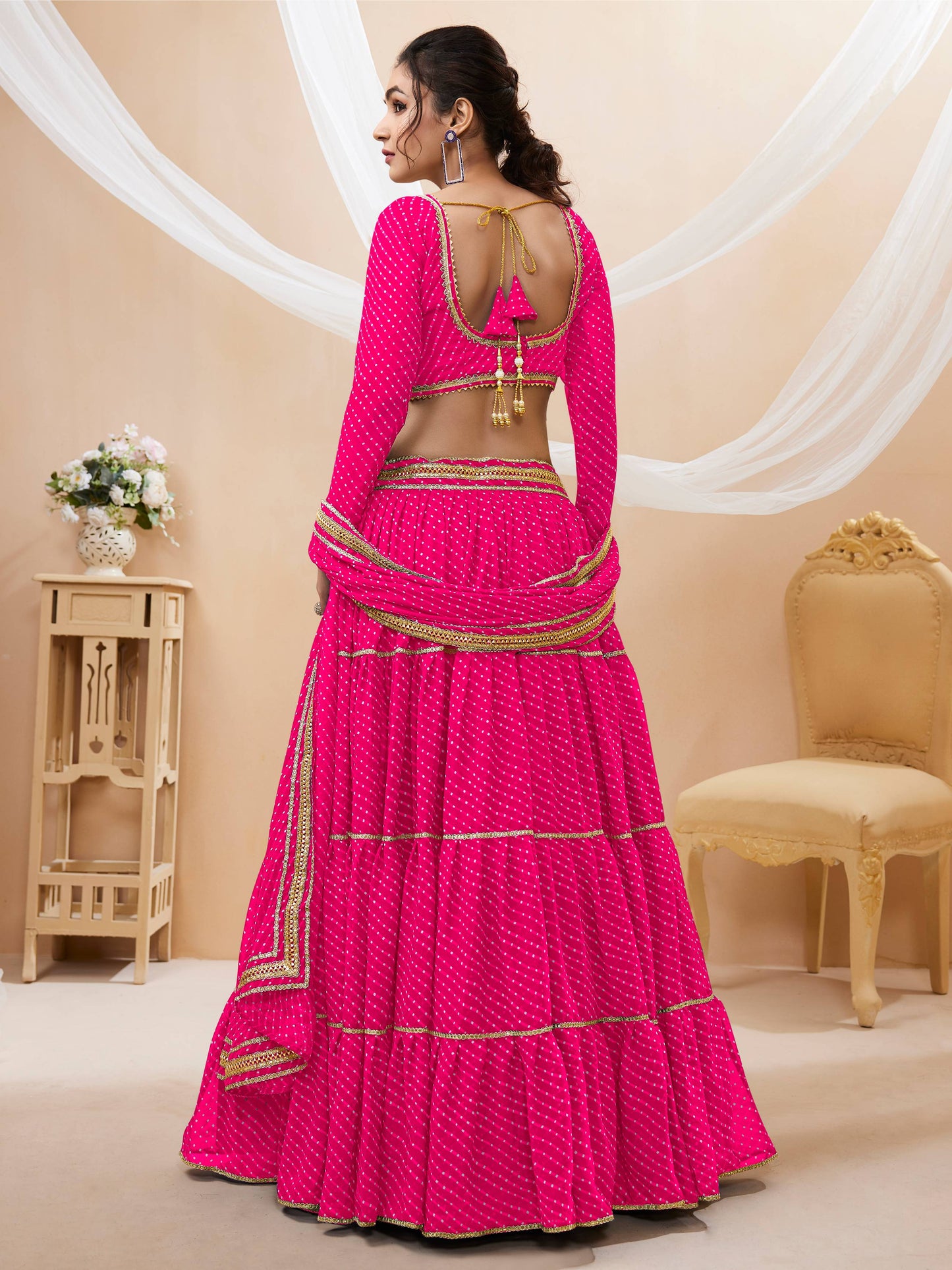 Rajasthani Leheriya Lehenga ghagra choli