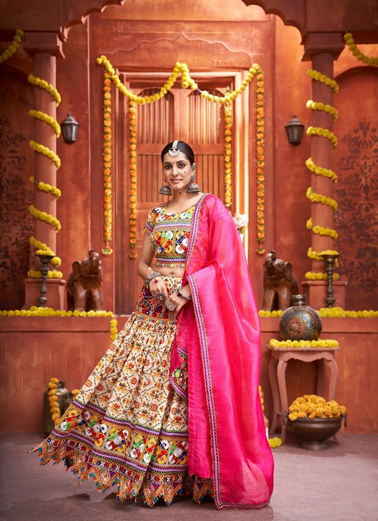 Cream colour Lehenga Choli