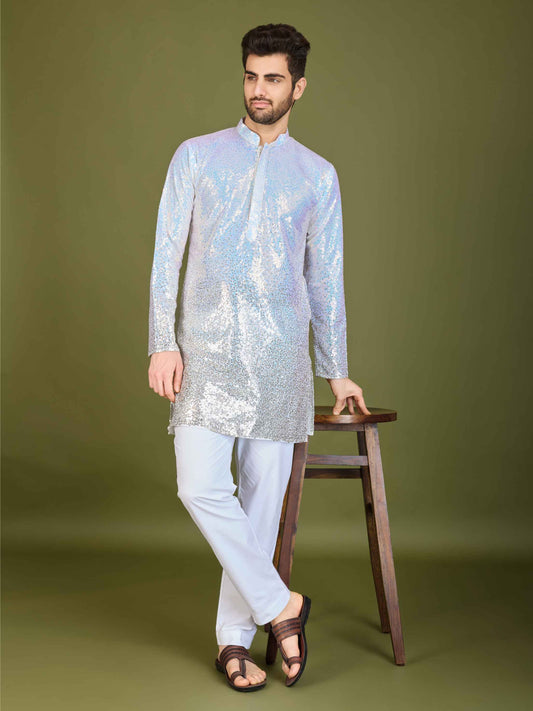 Yellow color georgette kurta for women