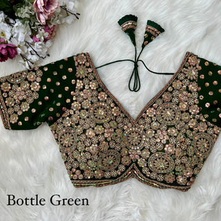 Heavy fox georgette Bottle Blouse blouse designs