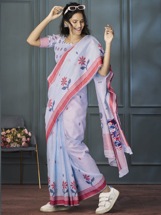 Traditional linen saree for wedding