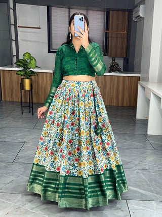 Green lehenga choli for party