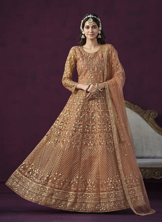 Peach colour Suit with Dupatta
